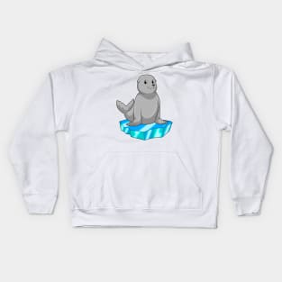 Seal with Ice floe Kids Hoodie